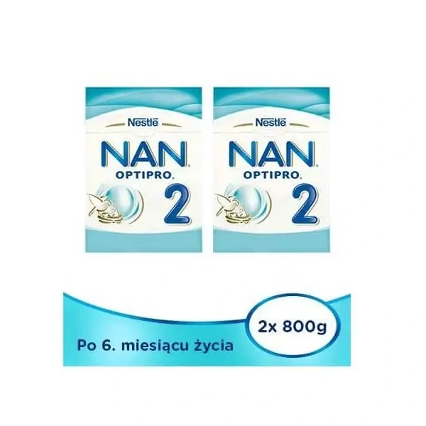 Nestle Nan Optipro 2 (Modified Milk For Infants Over 6 Months Old) 2 X 800G  - Low Price, Check Reviews and Suggested Use