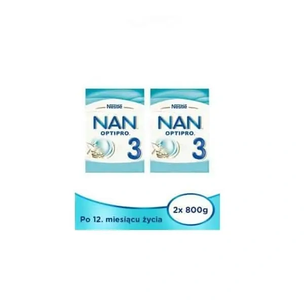 Nestle Nan Optipro 3 (Modified Milk For Children After 1 Year Of Age) 2 X  800G - Low Price, Check Reviews and Suggested Use
