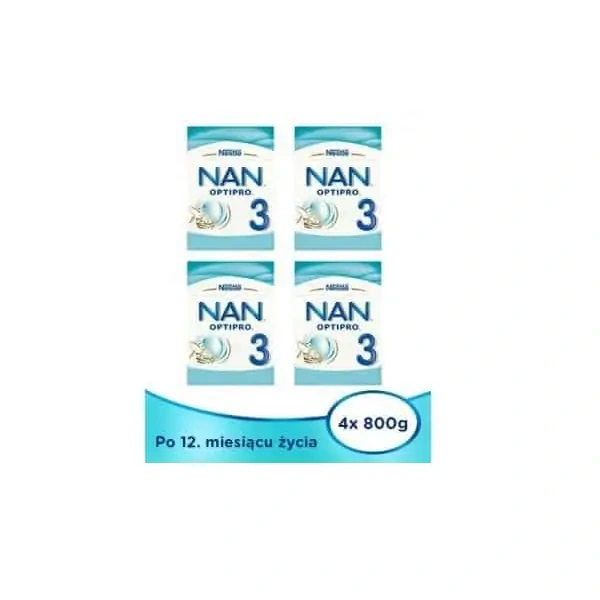 NESTLE NAN OptiPro 3 (Modified milk for children after 1 year of age) 4 x 800g