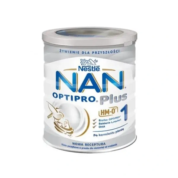 NESTLE NAN Optipro Plus 1 HM-O (Mleko modyfikowane dla Niemowląt od urodzenia) 800g