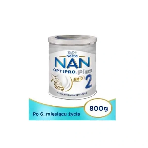 NESTLE NAN OptiPro Plus 2 HM-O (Mleko modyfikowane po 6. miesiącu) 800g