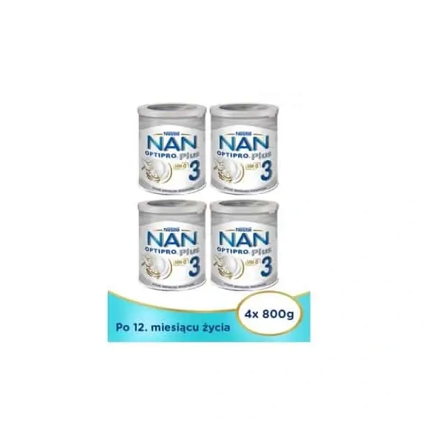 NESTLE NAN Optipro Plus 3 Modified milk (For children, after 1 year of age) 4 x 800g