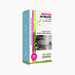 NOBLE HEALTH Biotyna na włosy + krzem (Zdrowe włosy, Lśniący kolor) 30 Tabletek