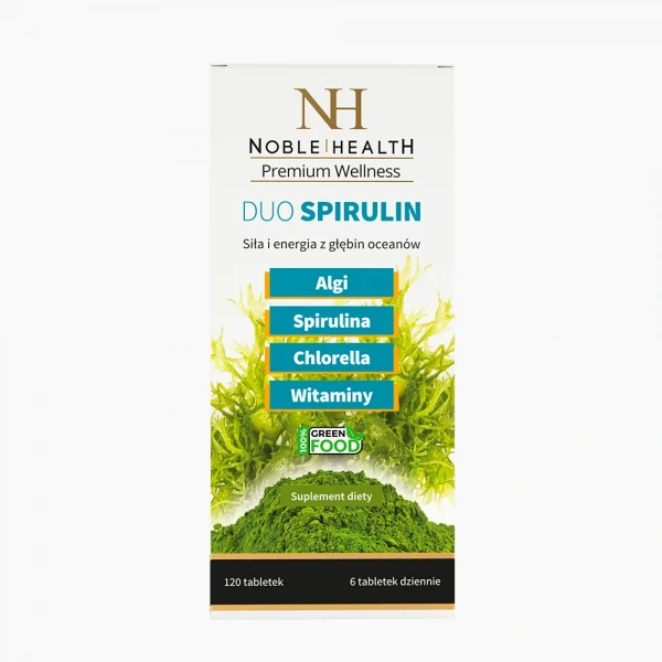 NOBLE HEALTH Duo Spirulin (Spirulina, Chlorella) 120 Tabletek