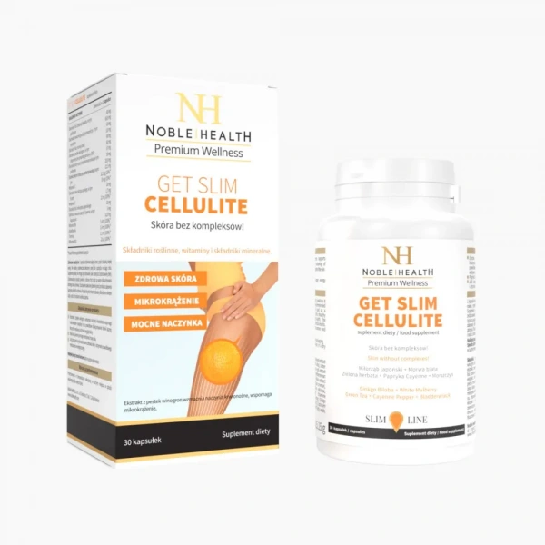 NOBLE HEALTH Get Slim Cellulite (Cellulite Free Skin) 30 Capsules.