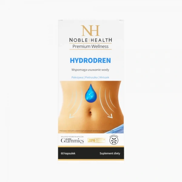 NOBLE HEALTH Hydrodren (Wyrównuje poziom wody)  60 Kapsułek