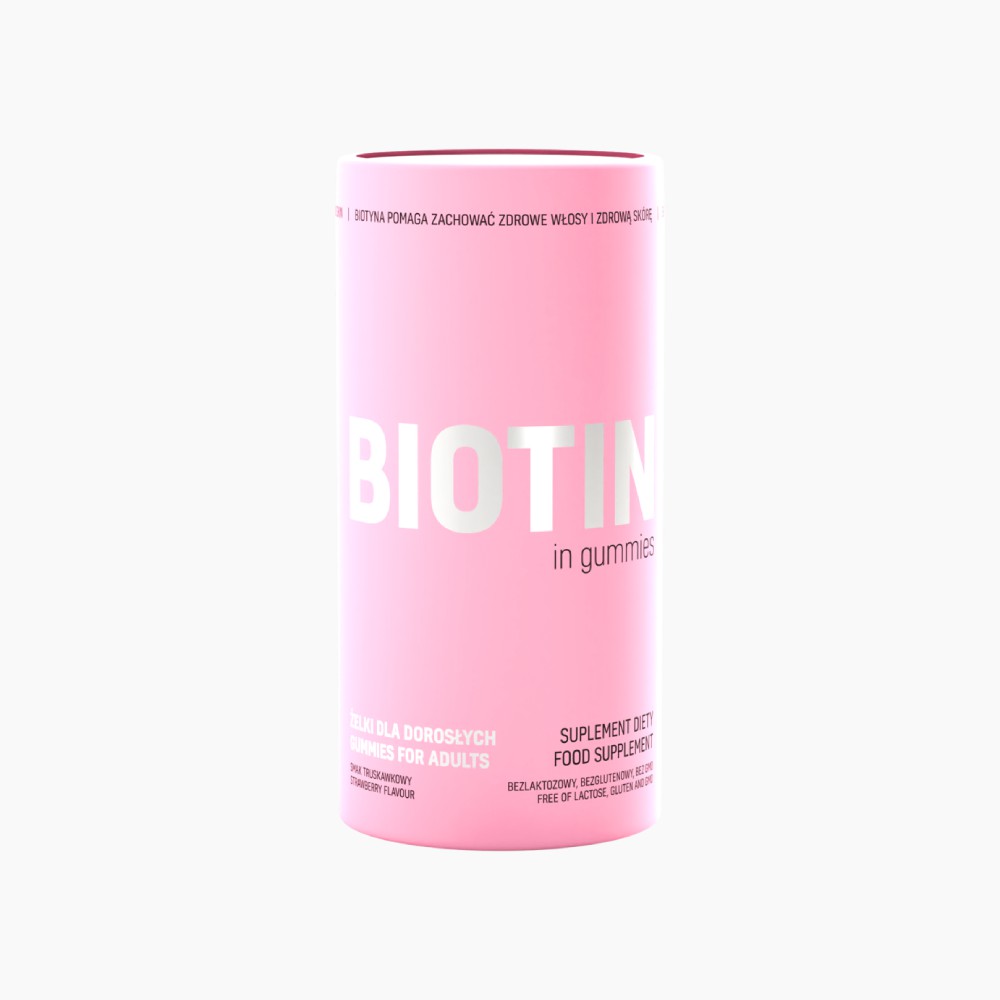 NOBLE HEALTH Biotyna w żelkach (Zdrowe i piękne włosy) 60 Żelków