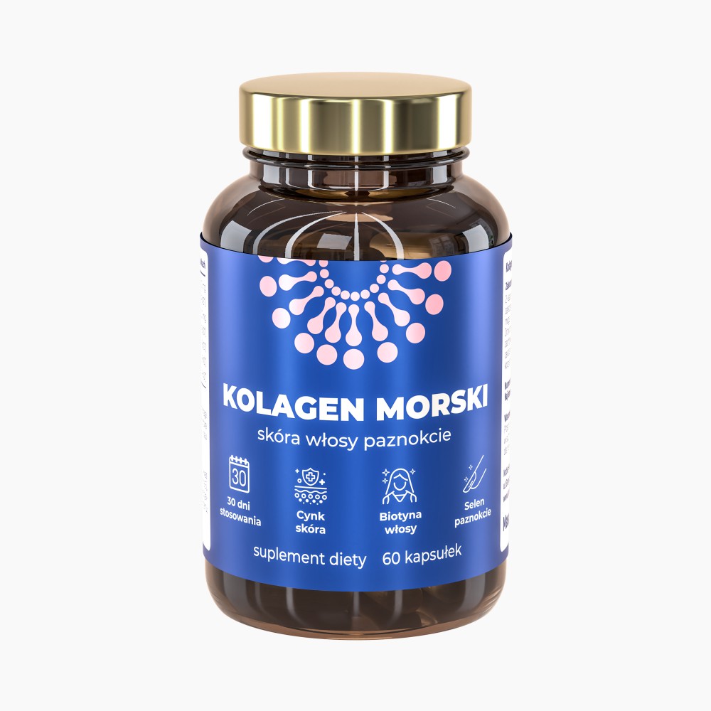 NOBLE HEALTH Kolagen morski (Skóra, Włosy, Paznokcie) 60 Kapsułek