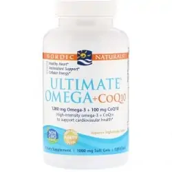 NORDIC NATURALS Ultimate Omega + CoQ10 100mg (Omega-3, Coenzyme Q10) 120 Softgels