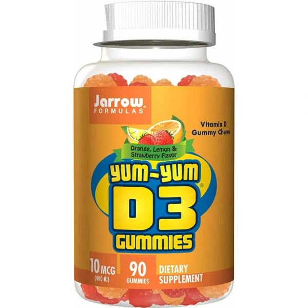 JARROW FORMULAS D3 Yum-Yum Gummies (Witamina D3 dla dzieci) 90 Żelków owocowych