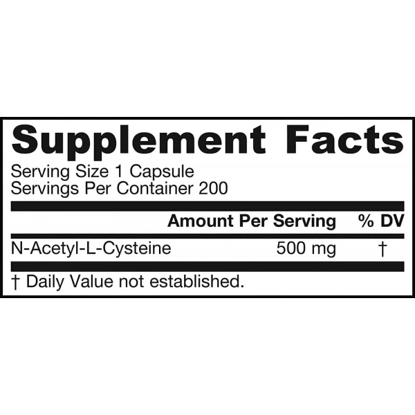 JARROW FORMULAS N-A-C Sustain (N-acetyl-L-cysteine) 100 tablets