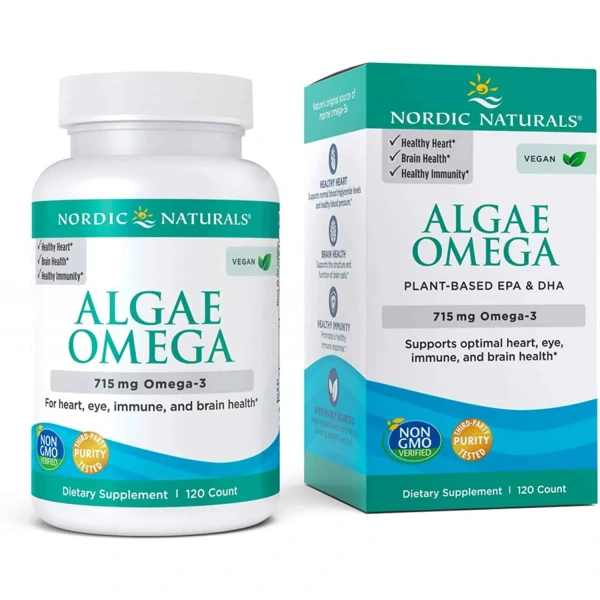NORDIC NATURALS Algae Omega 715mg (Omega-3, EPA, DHA) 120 Softgels