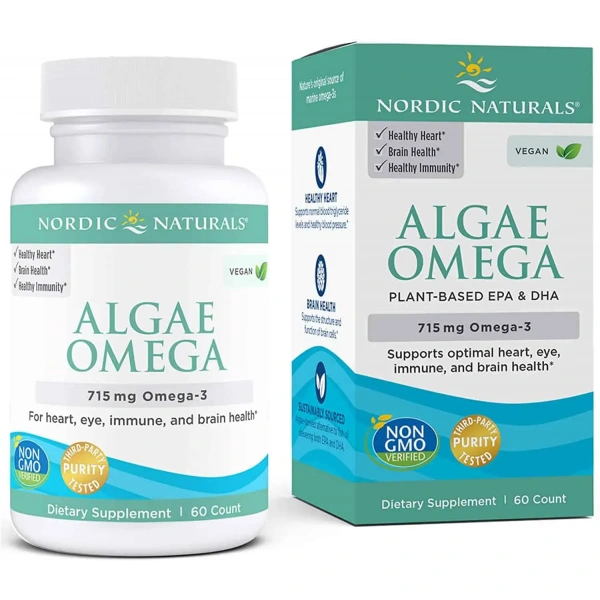 NORDIC NATURALS Algae Omega 715mg (Omega-3, EPA, DHA) 60 Kapsułek żelowych