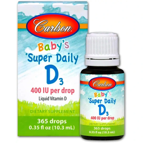 CARLSON LABS Baby's Super Daily D3 (Witamina D3 dla dzieci) 10ml