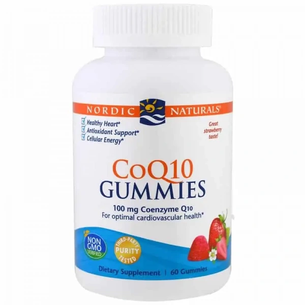 NORDIC NATURALS CoQ10 Gummies (Coenzyme Q10) 60 Gummies Strawberry