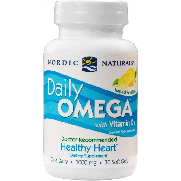 NORDIC NATURALS Daily Omega with Vitamin D3 (Omega-3, Vitamin D3) 30 Softgels