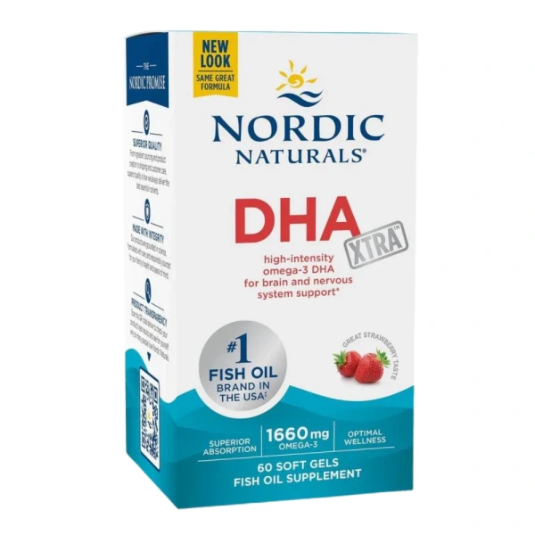 NORDIC NATURALS DHA Xtra 1660mg 60 Softgels