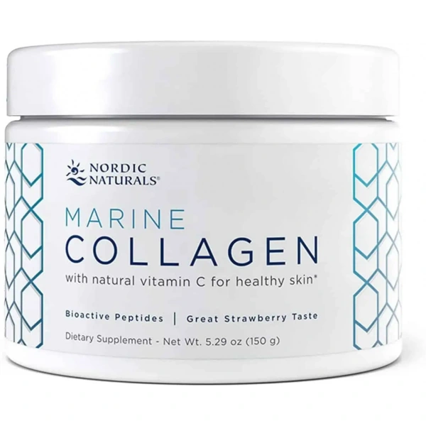 Nordic Naturals Marine Collagen (Hydrolizowany Kolagen Peptydowy) 150g Truskawka