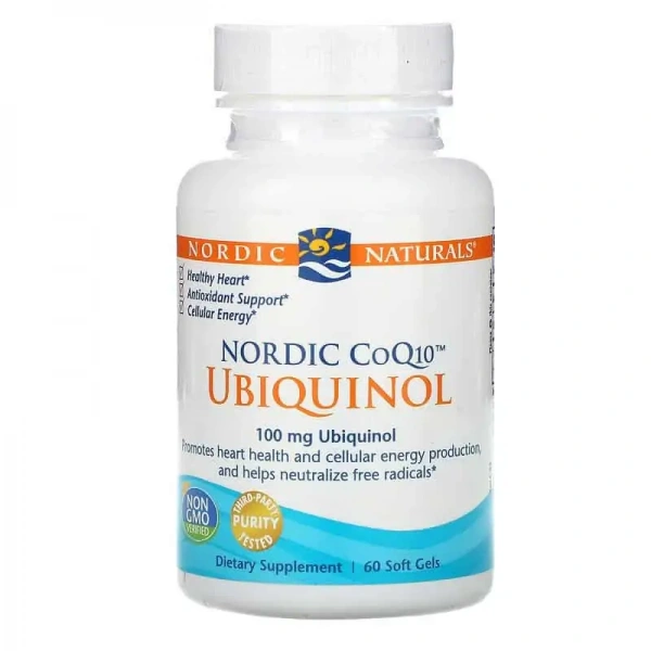 NORDIC NATURALS Nordic CoQ10 Ubiquinol (Coenzyme Q10) 60 Softgels