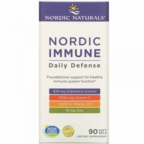 NORDIC NATURALS Nordic Immune Daily Defense (Odporność) 90 Kapsułek żelowych