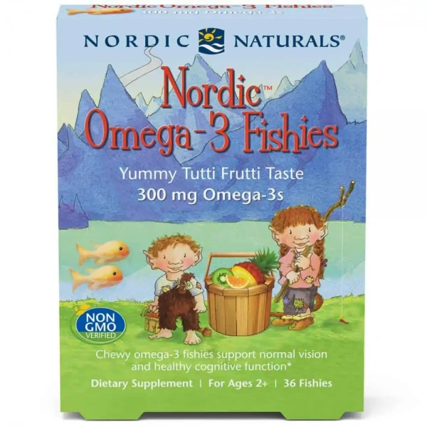 NORDIC NATURALS Nordic Omega-3 Fishies (Omega-3 EPA DHA for Kids 2+) 36 fishies