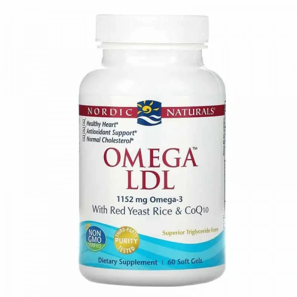 NORDIC NATURALS Omega LDL With Red Yeast Rice and CoQ10 60 Kapsułek żelowych