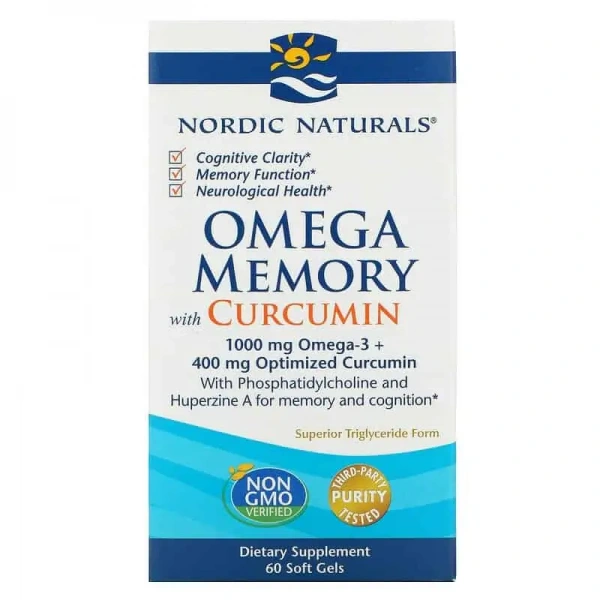 NORDIC NATURALS Omega Memory with Curcumin 60 Softgels