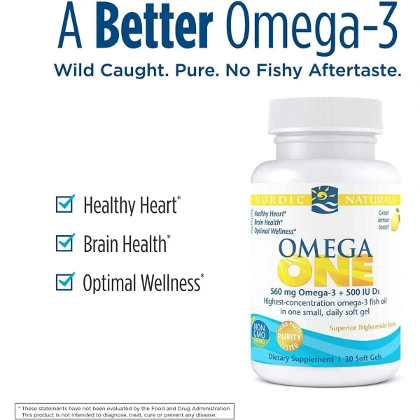 NORDIC NATURALS Omega ONE (Omega-3, EPA, DHA) 30 gel capsules