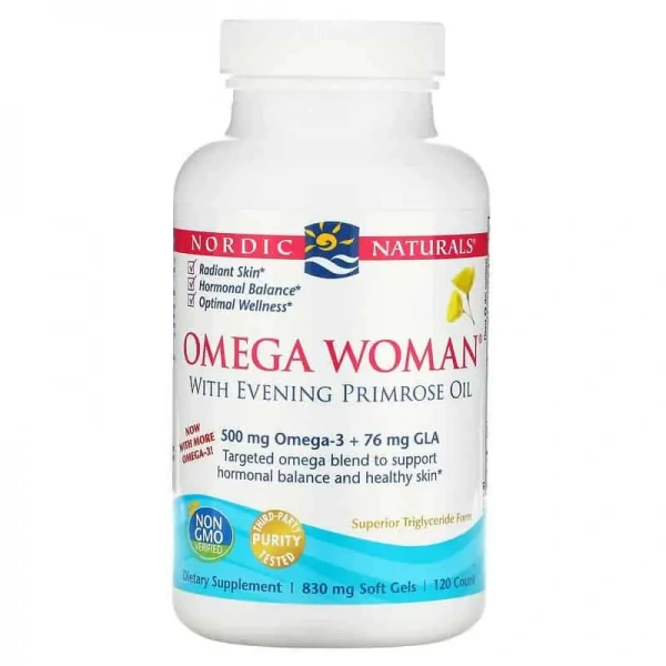 NORDIC NATURALS Omega Woman (Fatty acids for women) 120 Softgels