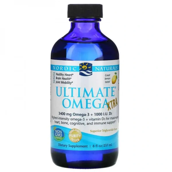 NORDIC NATURALS Ultimate Omega Xtra 3400mg 237ml Cytryna