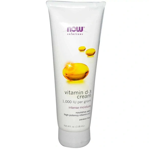 NOW Foods Vitamin D-3 Cream (Cream with Vitamin D3) 118ml