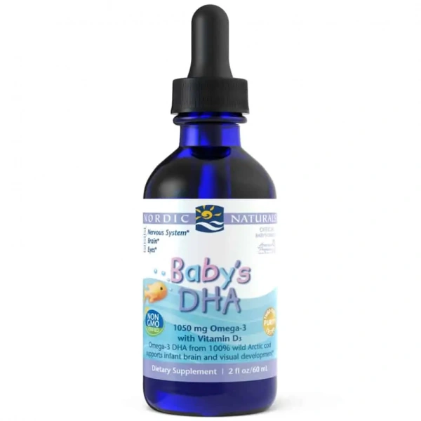 Nordic Naturals Baby's DHA - Omega-3 for Kids with Witamin A & D3 - 60ml