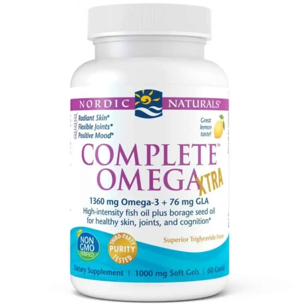 Nordic Naturals Complete Omega Xtra 1360mg - 60 kaps Omega-3  Cytrynowe