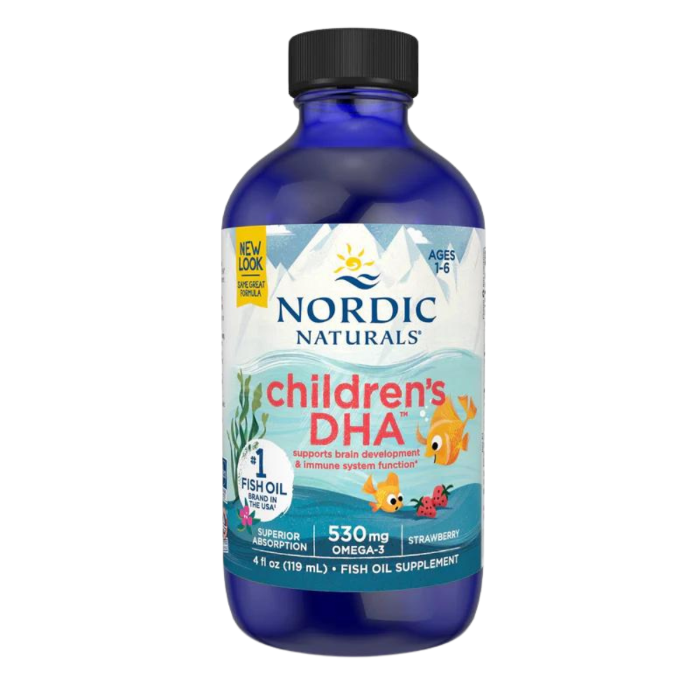 Nordic Naturals Children's DHA (Omega-3 dla dzieci) 530mg 119ml Truskawka