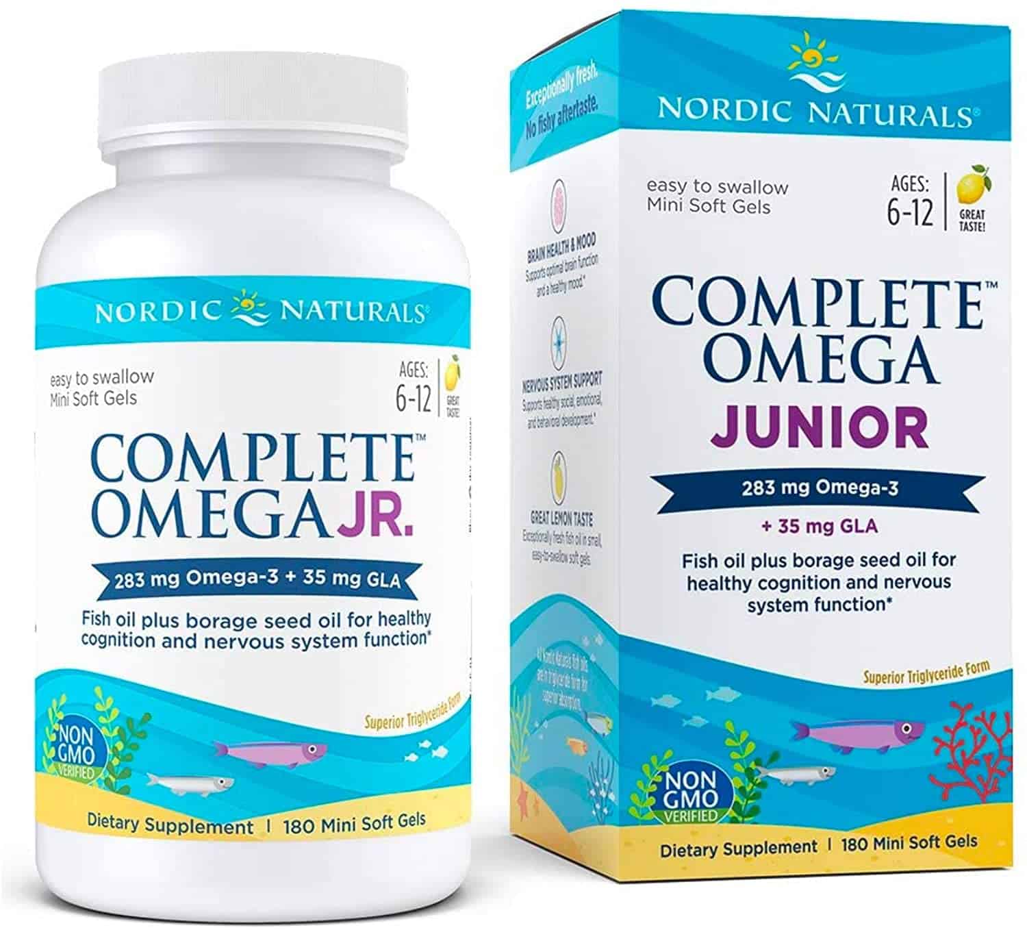 NORDIC NATURALS Complete Omega Junior 283mg (Omega-3 EPA, DHA) 180 Kapsułek żelowych