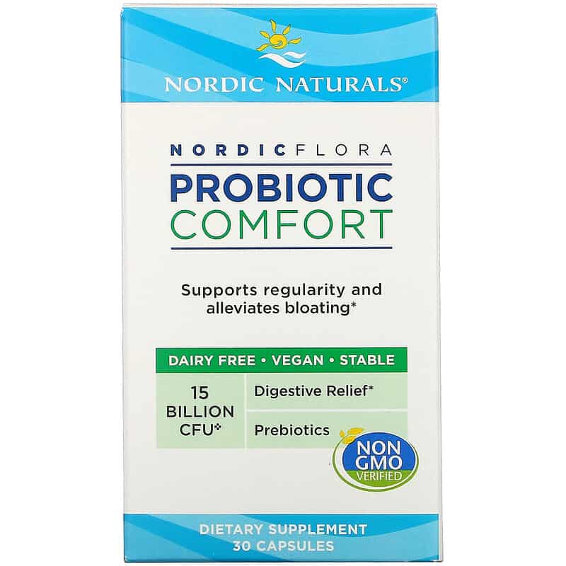 NORDIC NATURALS Nordic Flora Probiotic Comfort (Trawienie, Wsparcie pracy jelit) 30 Kapsułek
