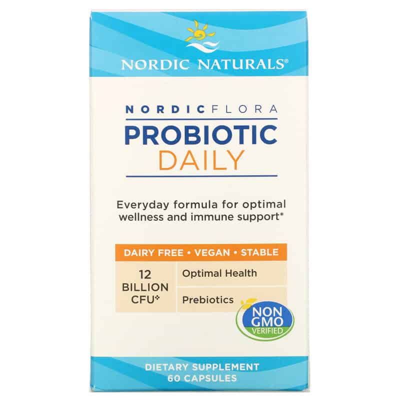 NORDIC NATURALS Nordic Flora Probiotic Daily (Wsparcie pracy jelit)  60 Kapsułek