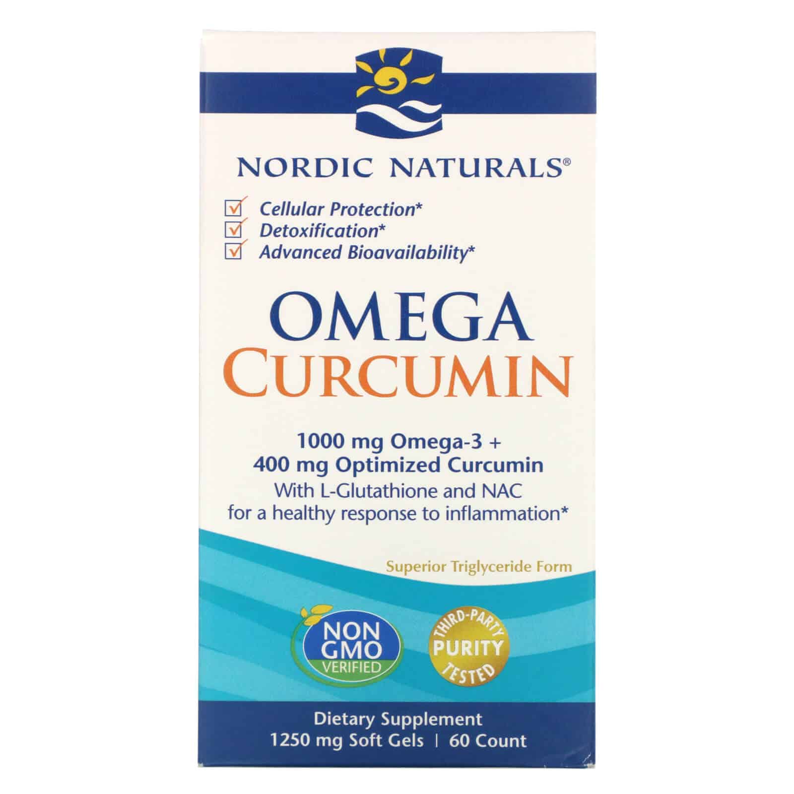 NORDIC NATURALS Omega Curcumin (Stres Oksydacyjny) 60 Kapsułek żelowych