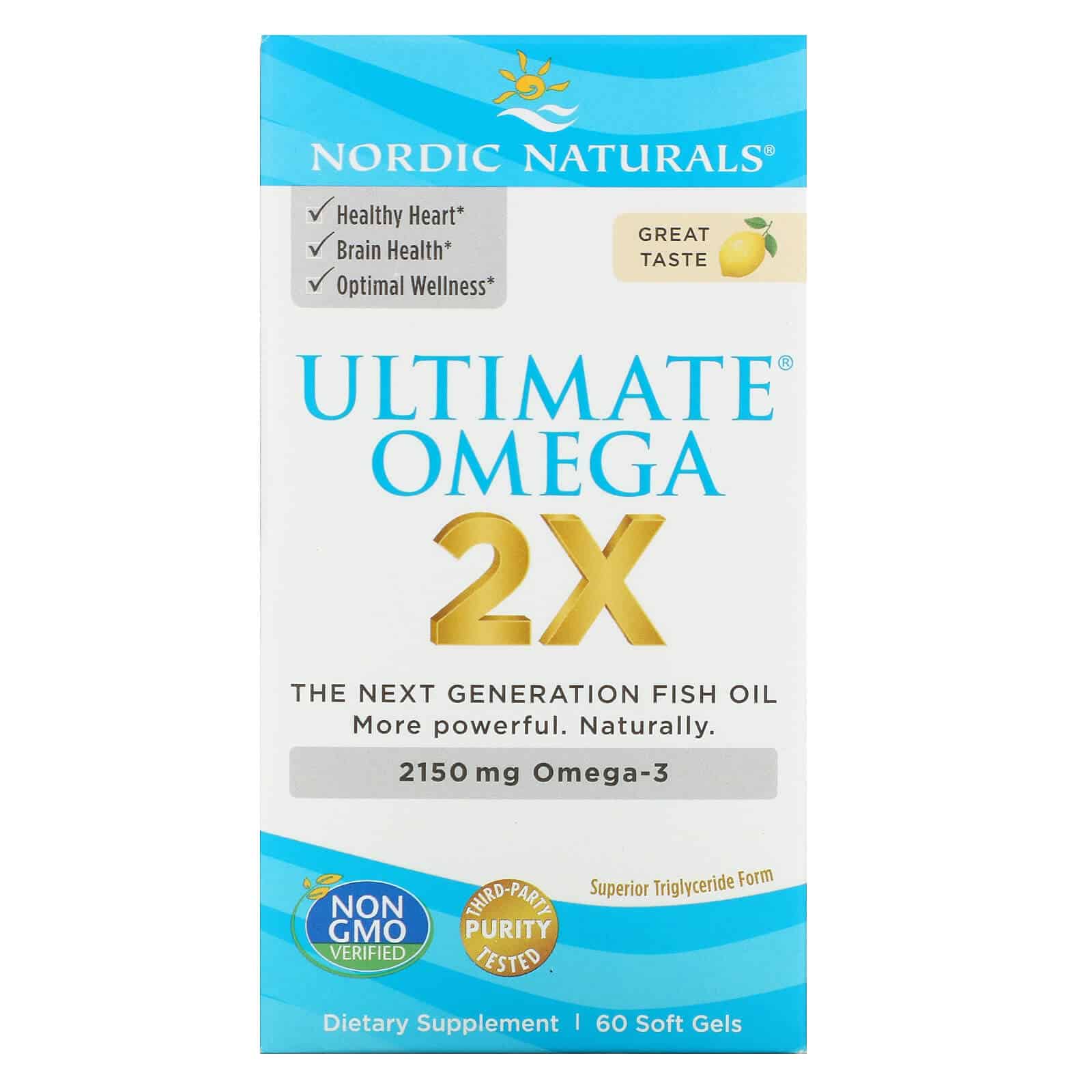 NORDIC NATURALS Ultimate Omega 2X 2150mg  (Omega-3) 60 Kapsułek żelowych