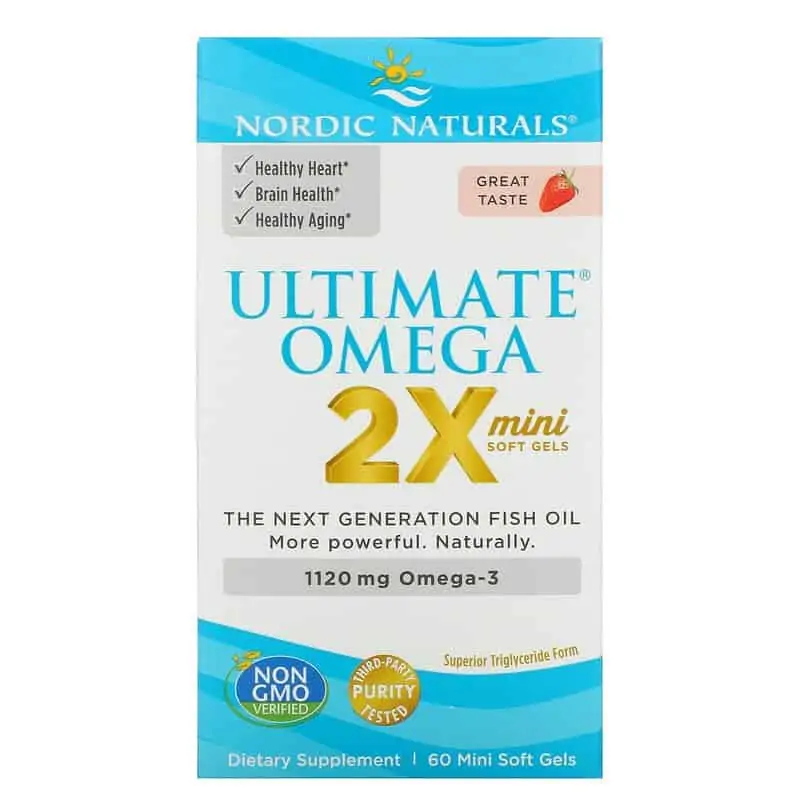 Nordic Naturals Ultimate Omega 2X Teen Mini Soft Gels, 60 ct