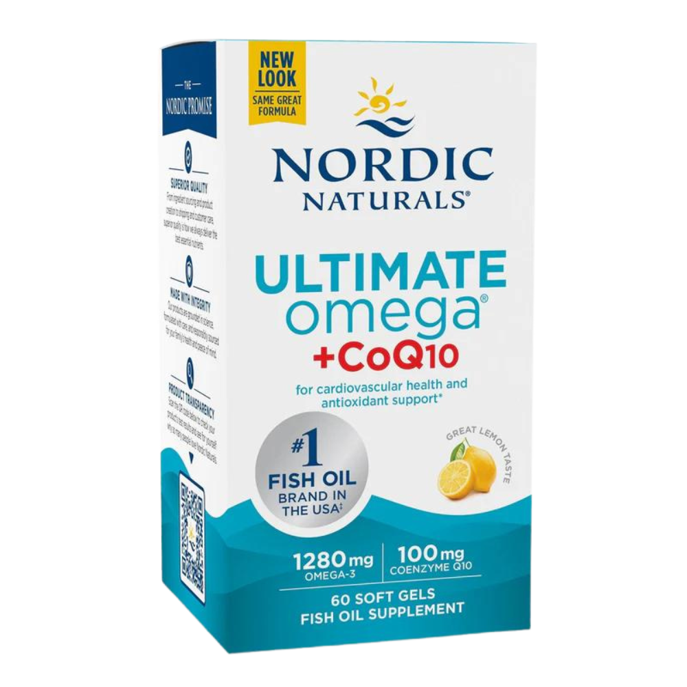 NORDIC NATURALS Ultimate Omega + CoQ10 100mg (Omega-3, Koenzym Q10) 60 Kapsułek żelowych