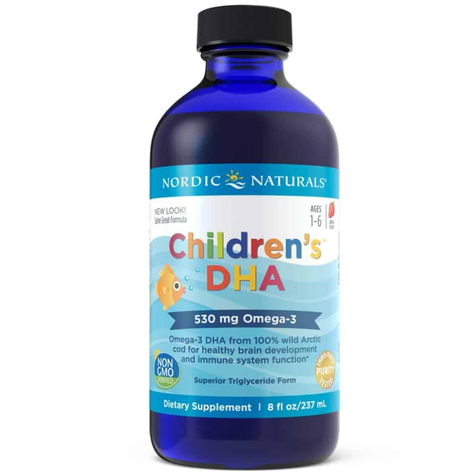 Nordic Naturals Children's DHA (Omega-3 dla dzieci) 530mg - 237ml Truskawka