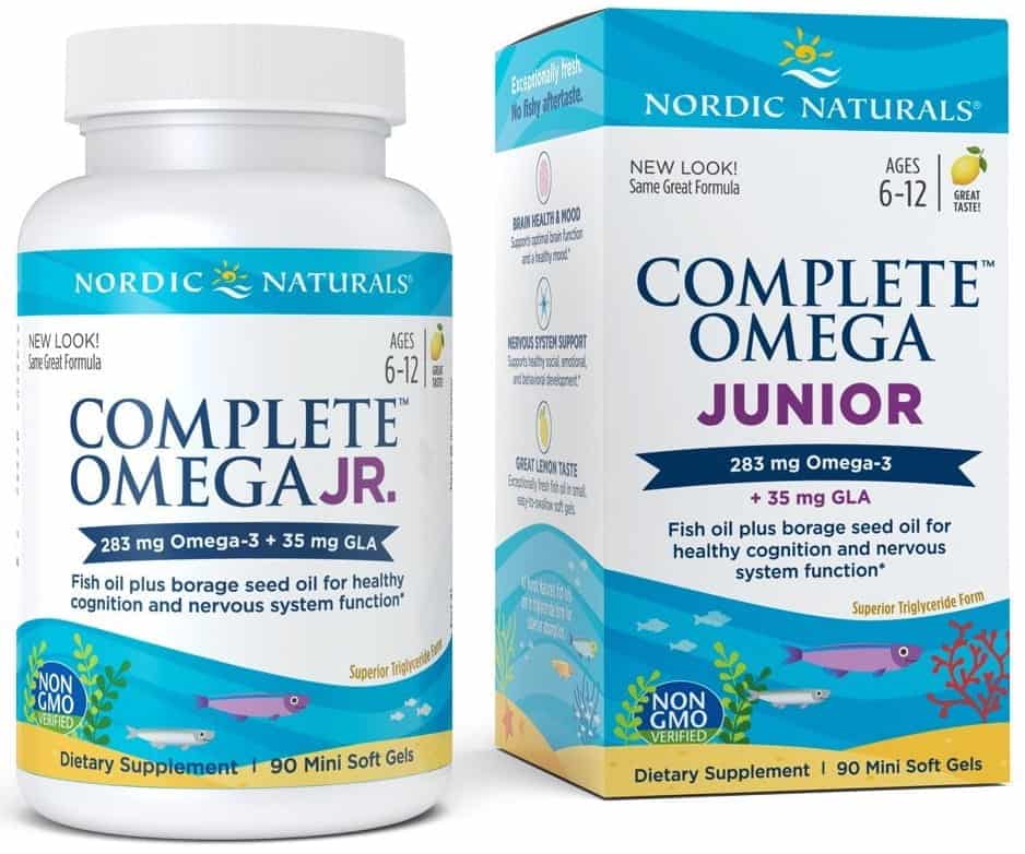 NORDIC NATURALS Complete Omega Junior 283mg (Omega-3 EPA, DHA) 90 Kapsułek żelowych