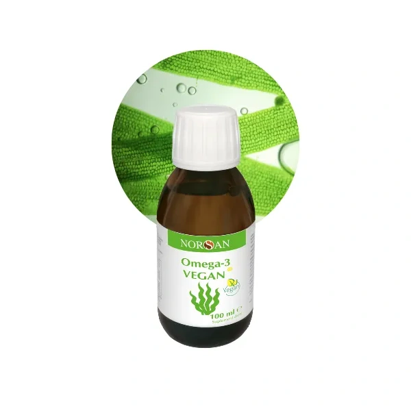 Omega-3 Vegan lemon-flavored algae oil, 100 ml Norsan