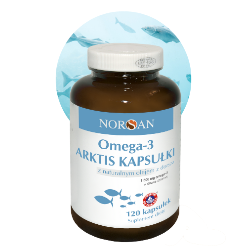 NORSAN Omega-3 Arktis (Praca serca, mózgu i oczu) 120 Kapsułek