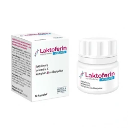 NORSA PHARMA Laktoferin NUCLEO (Lactoferrin, 5 Nucleotide Complex, Vit. C) 30 Vegan Capsules