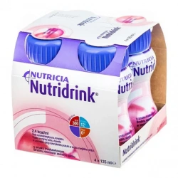 NUTRIDRINK (FSMP, Food for Special Medical Purposes) 4x125ml Strawberry Flavor