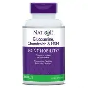 NATROL Glucosamine Chondroitin MSM (Glukozamina, Metylosulfonylometan) 90 Tabletek