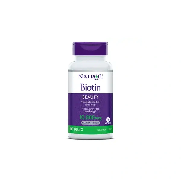 NATROL Biotin 10000 mcg (Biotyna) 100 tabletek