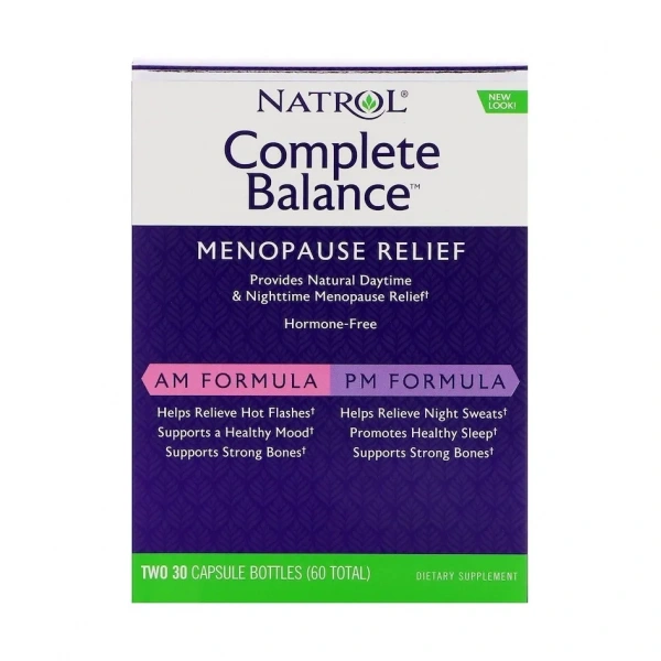 NATROL Complete Balance for Menopause (Wsparcie przy Menopauzie) 30 + 30 Kapsułek
